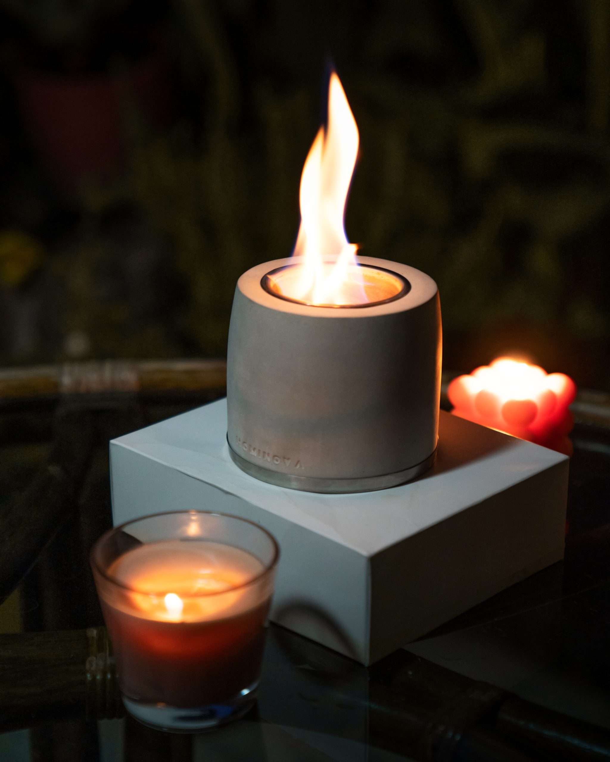 Vase V2.0 Beton Bioethanol Şömine4