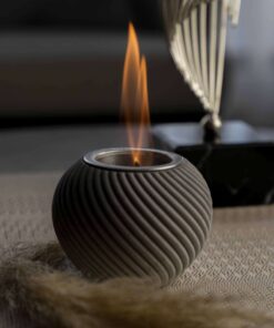 Vase Mini Siyah Masaüstü Şömine3