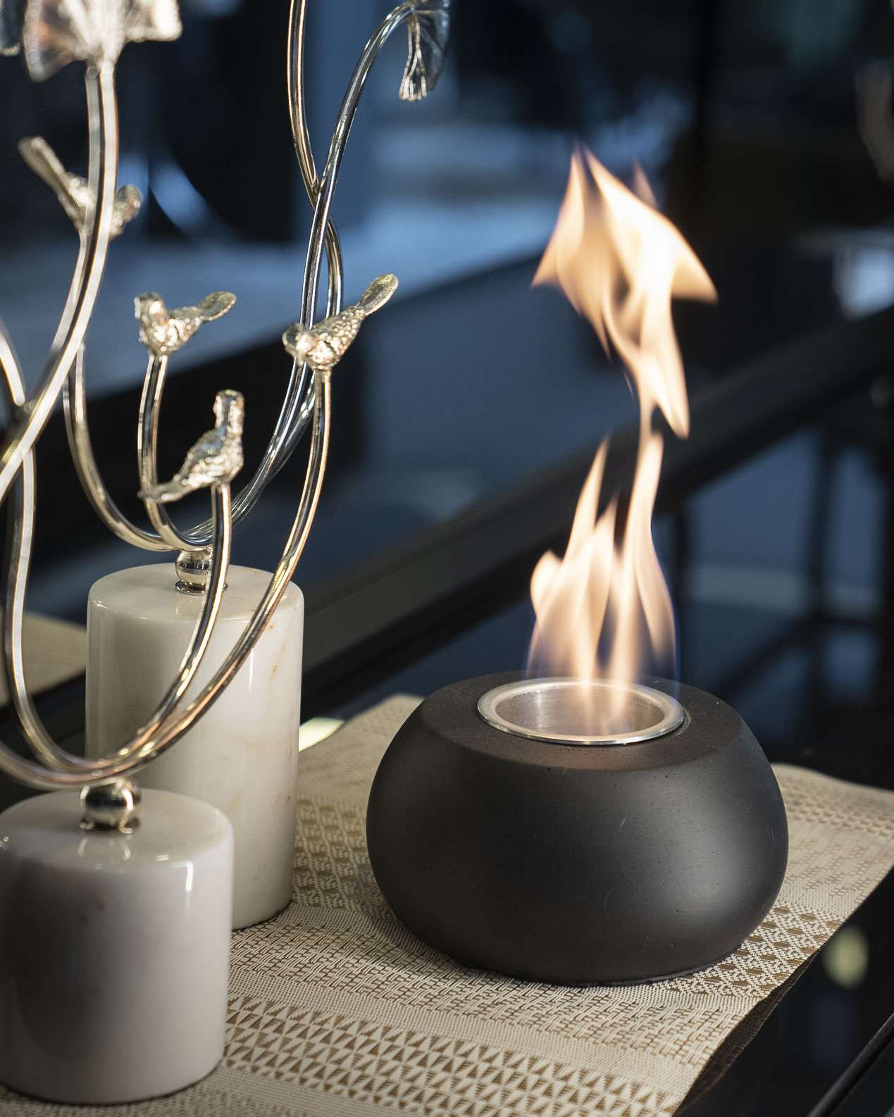 VASE Pure Siyah - Beton Ateş Çukuru - Görsel 4