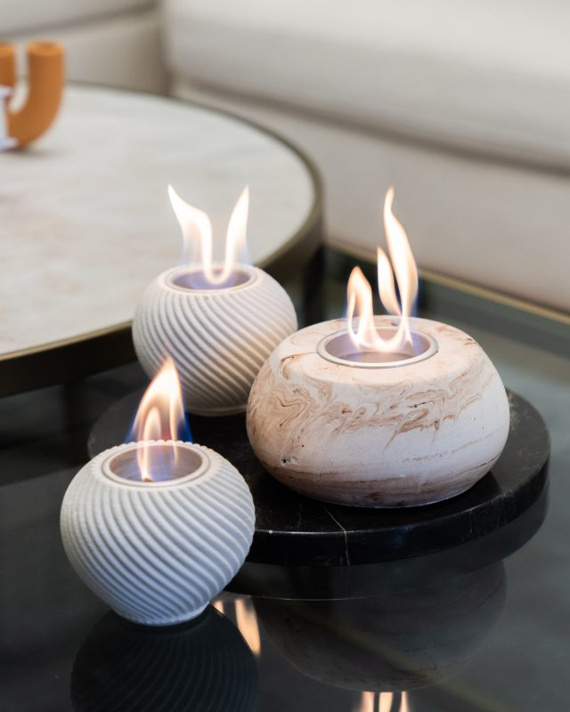 vase cosmos ateş çukuru set masaüstü şömine