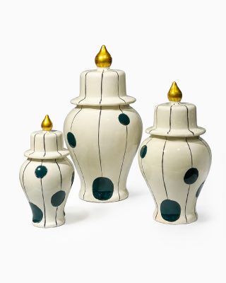REGAL Yeşil Puantiyeli Küp – Dekoratif Objeler | FYR Luxury