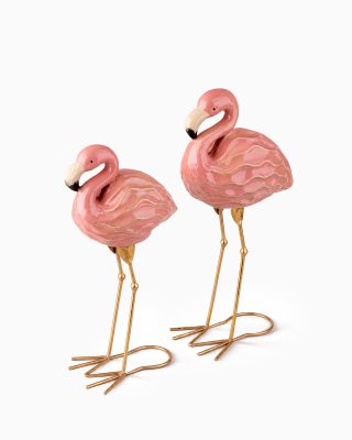 FLAMINGO İkili Seramik Obje – Dekoratif Objeler | FYR Luxury