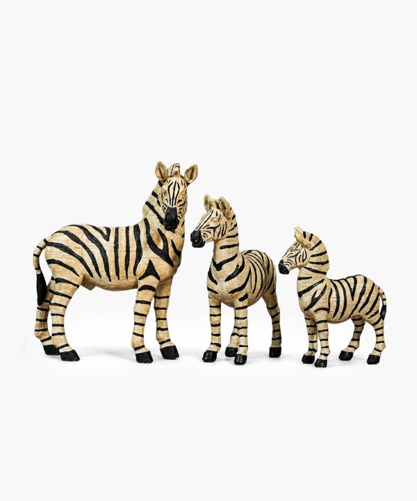SAVANNA Mini 3'lü Zebra Heykeli