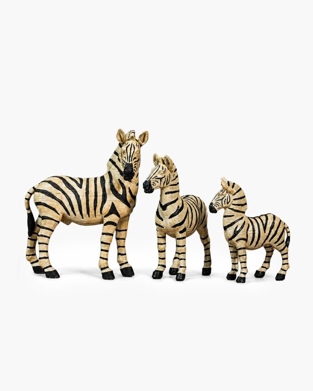 SAVANNA Mini 3'lü Zebra Heykeli